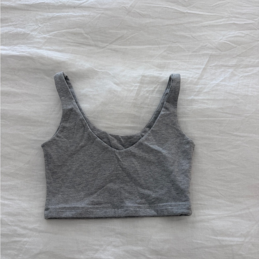 Brandy Melville Gray Crop Top